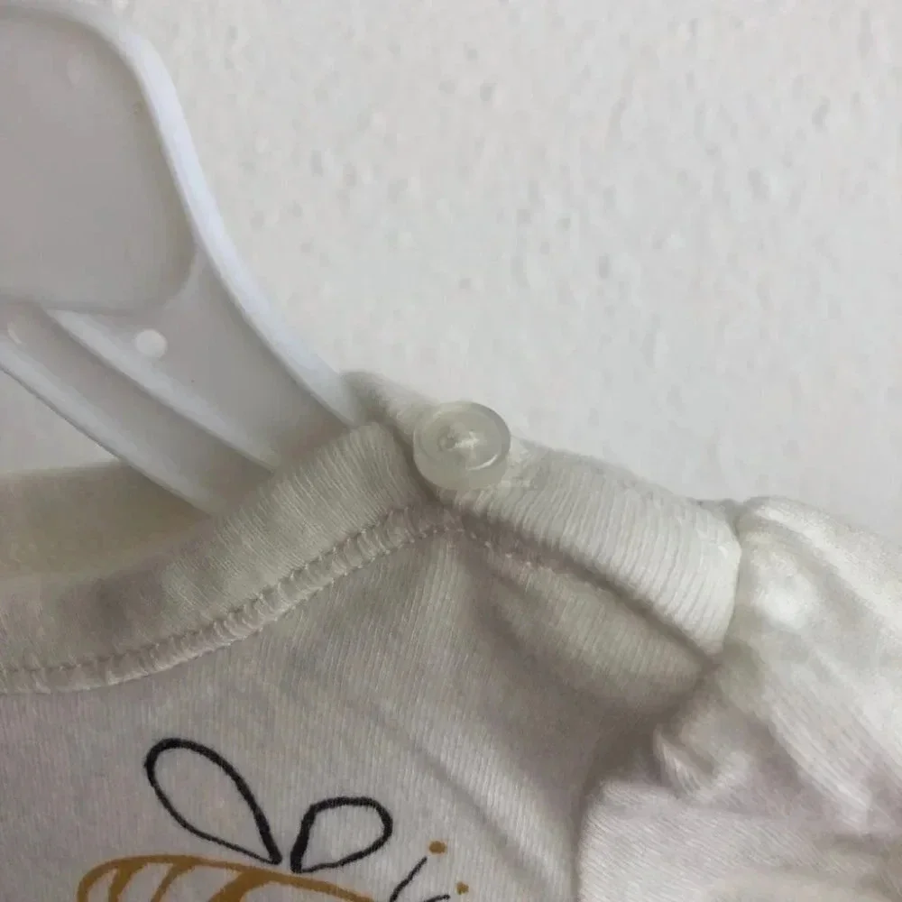 Baby Gap skirt outfit Bee Happy pastel linen stripes size 3-6 months‎